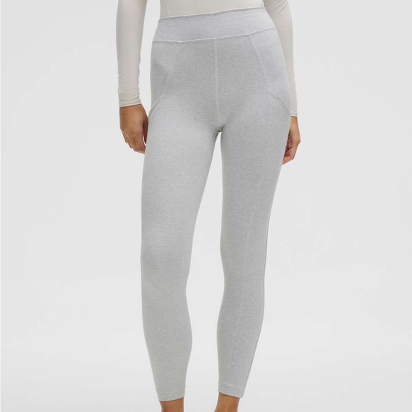 NWT Lululemon Soft Sueded High-Rise Tight 25" Crescent Moon / White - Picture 1 of 15